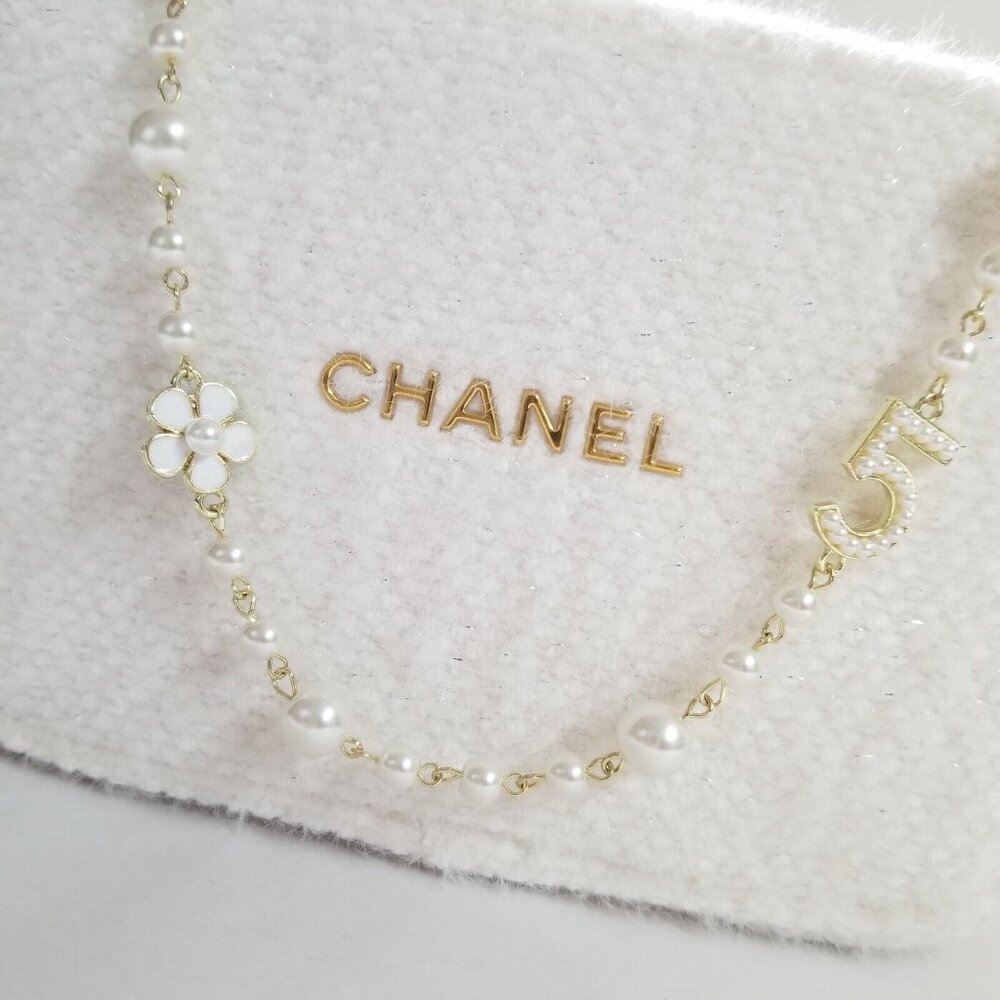 CHANEL Winter White Gold Makeup Bag Pouch 2024 Holiday Limited Edition NIB